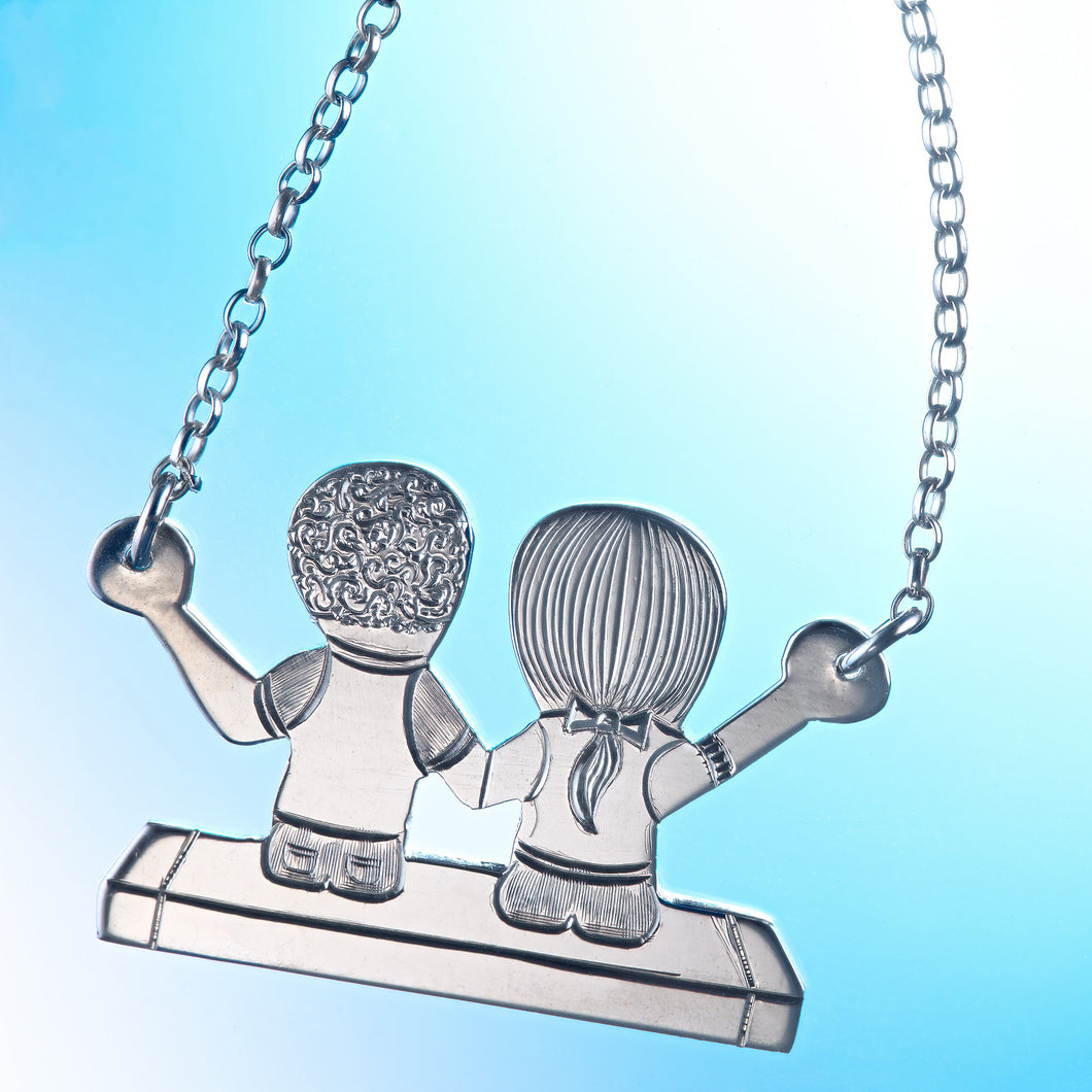 Children on a Swing